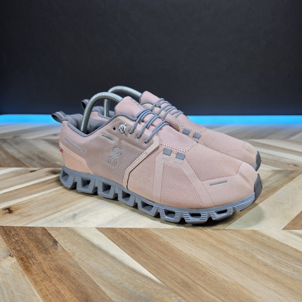 On Cloud 5 Waterproof Women's 8.5 Rose Fossil 59.98527 Running Shoes